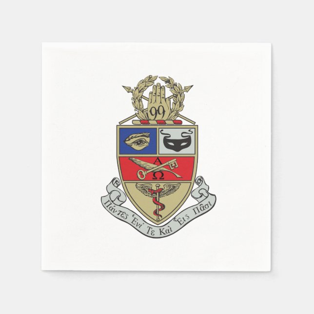 Kappa Psi Crest Napkin (Front)