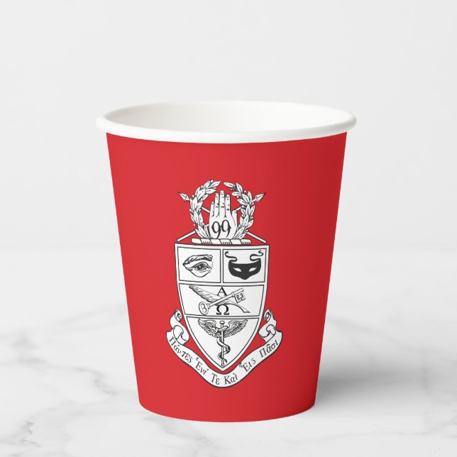 Kappa Psi Crest Paper Cups (Front)