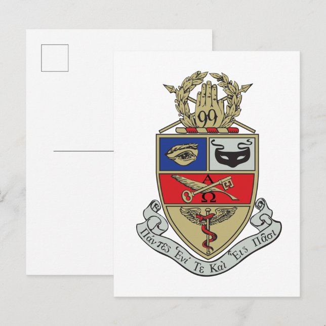 Kappa Psi Crest Postcard (Front/Back)