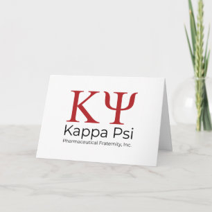 Kappa Psi Pharmaceutical Fraternity Card