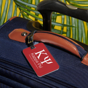 Kappa Psi Pharmaceutical Fraternity Luggage Tag