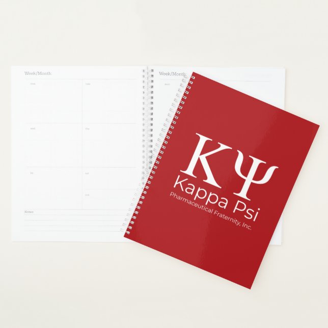 Kappa Psi Pharmaceutical Fraternity Planner (Display)