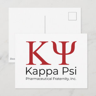 Kappa Psi Pharmaceutical Fraternity Postcard