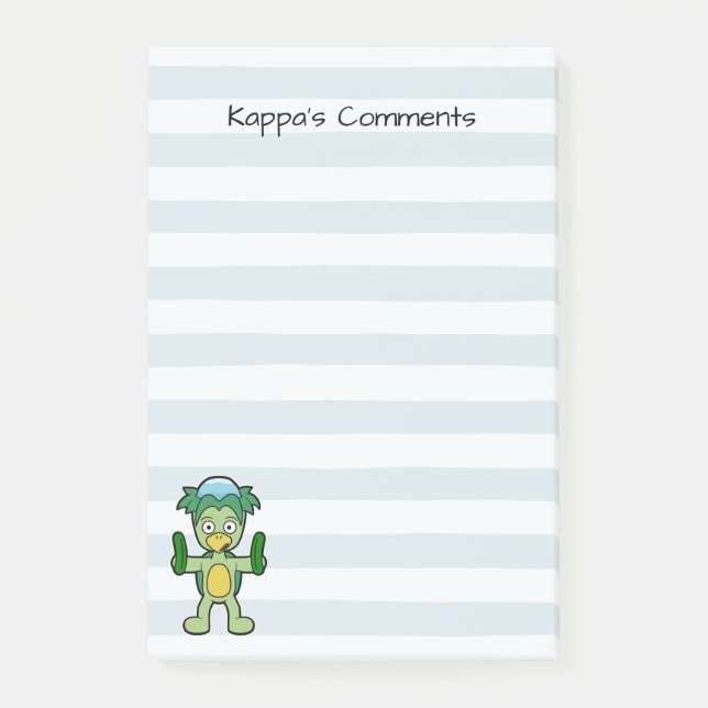Kappa's Comments- Fun Yokai Monster Post-it Notes (Front)
