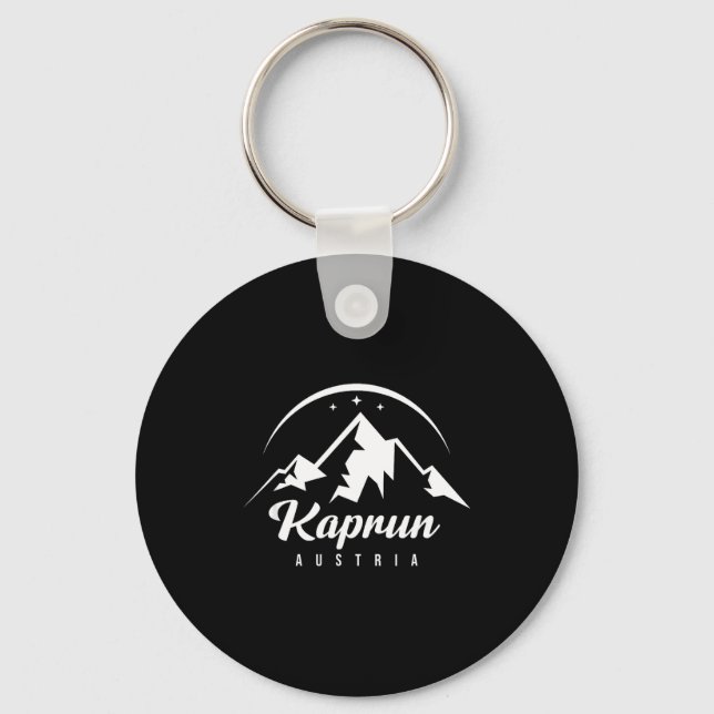 Kaprun austria ski resort skiing snowboarding key ring (Front)