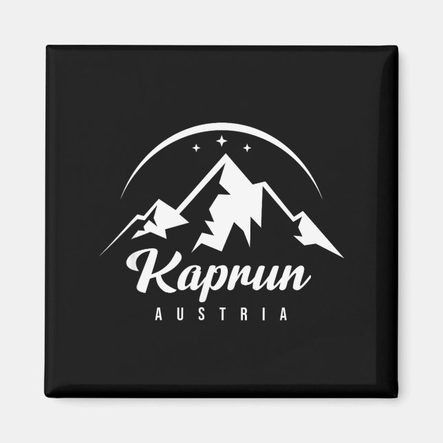 Kaprun austria ski resort skiing snowboarding magnet (Front)