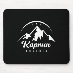 Kaprun austria ski resort skiing snowboarding mouse pad