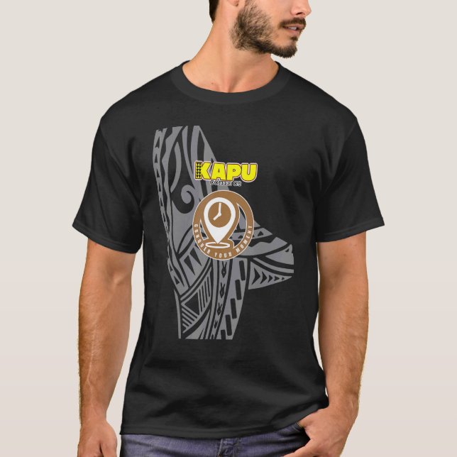 Kapu Coffee Badge Pin Drop T-Shirt (Front)