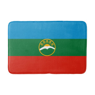 Karachay Cherkessia Flag Bath Mat