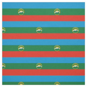 Karachay Cherkessia Flag Fabric