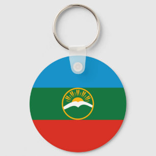 Karachay Cherkessia Flag Key Ring