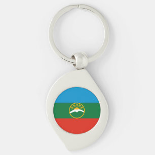 Karachay Cherkessia Flag Key Ring