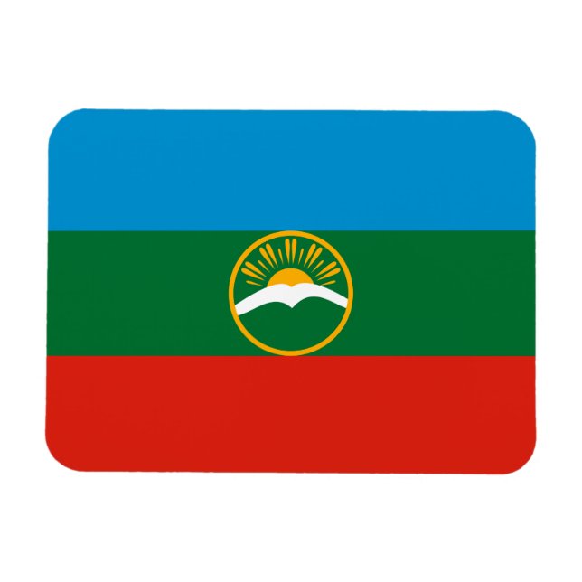 Karachay Cherkessia Flag Magnet (Horizontal)