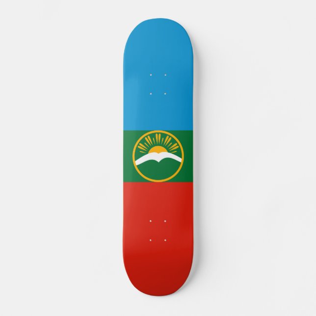 Karachay Cherkessia Flag Skateboard (Front)