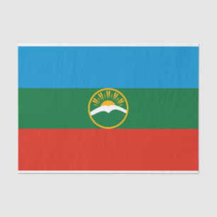 Karachay Cherkessia Flag Tissue Paper