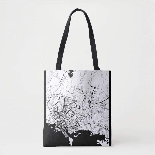 Karachi Pakistan Map Tote Bag (Front)