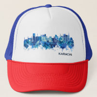 Karachi Pakistan Skyline Blue