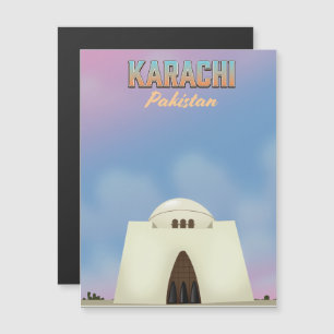 Karachi Pakistan travel poster