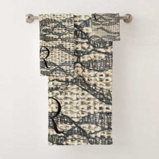 Karaka Burlap Bath Towel Set