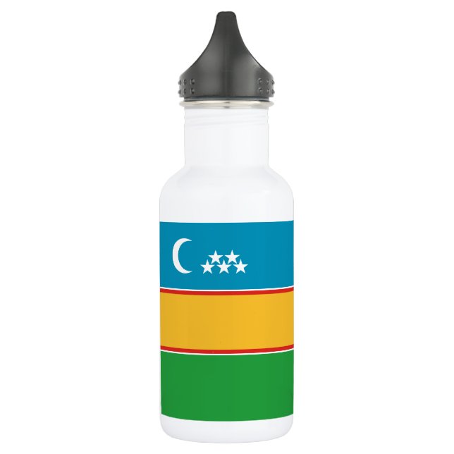 Karakalpakstan Flag 532 Ml Water Bottle (Left)