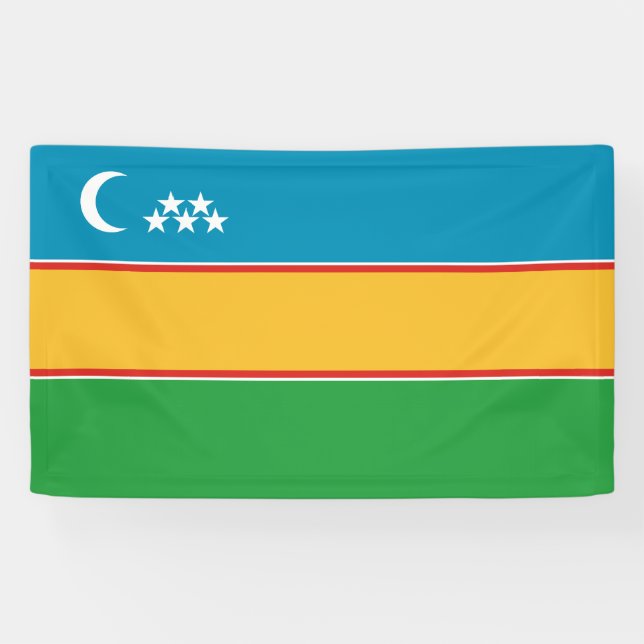 Karakalpakstan Flag Banner (Horizontal)