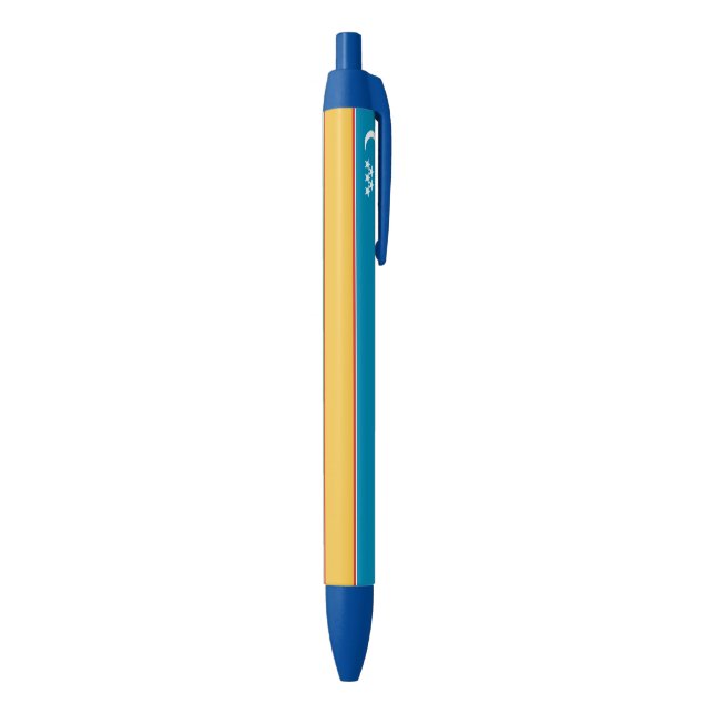 Karakalpakstan Flag Black Ink Pen (Bottom (Vertical))