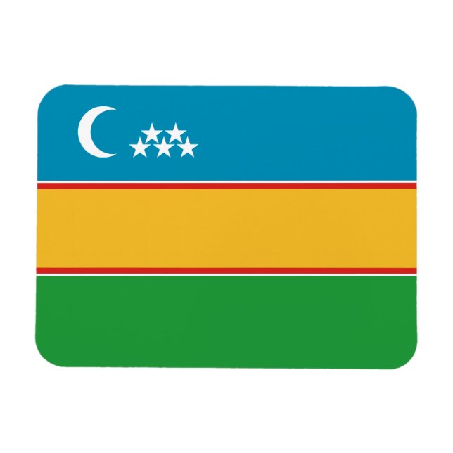 Karakalpakstan Flag Magnet (Horizontal)