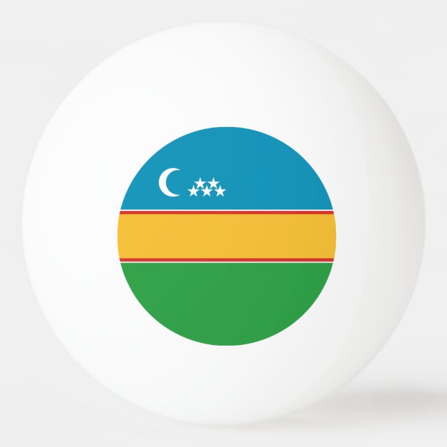 Karakalpakstan Flag Ping Pong Ball (Front)