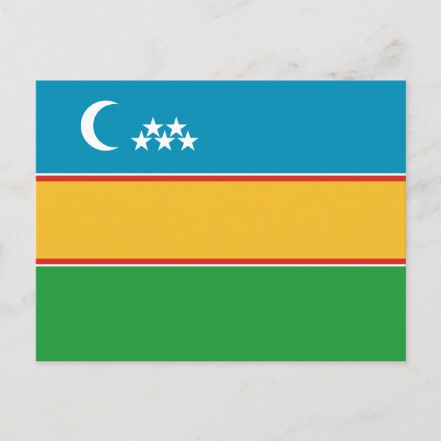 Karakalpakstan Flag Postcard (Front)