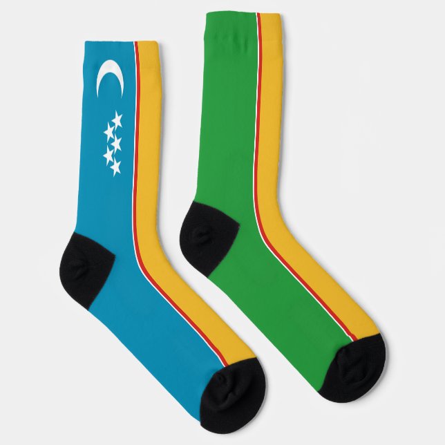Karakalpakstan Flag Socks (Right)