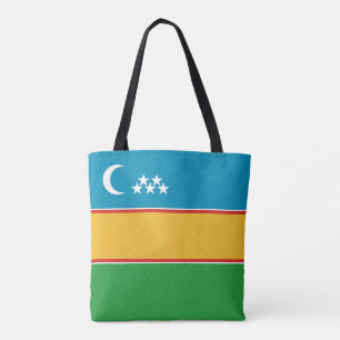 Karakalpakstan Flag Tote Bag