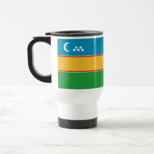 Karakalpakstan Flag Travel Mug