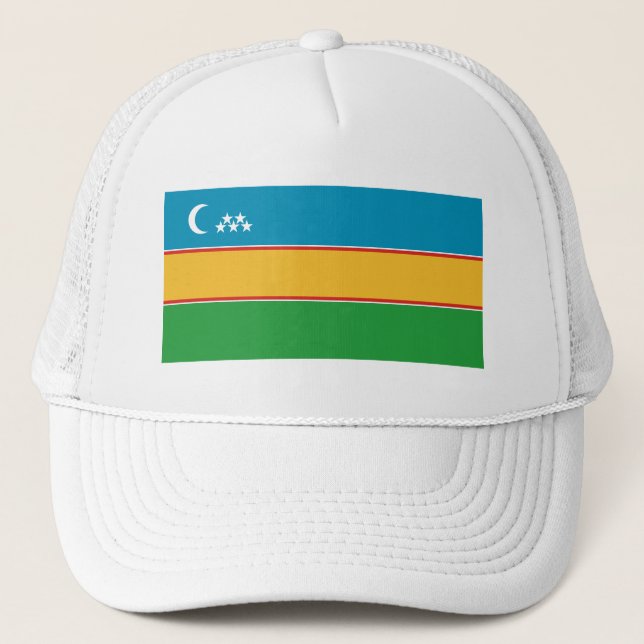 Karakalpakstan Flag Trucker Hat (Front)