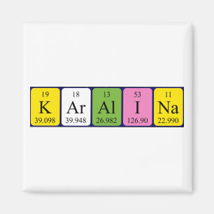 Karalina periodic table name magnet