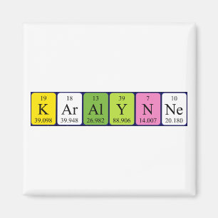 Karalynne periodic table name magnet
