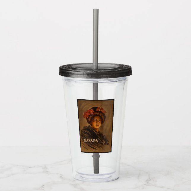Karama: Japanese Romance Geisha Actress Acrylic Tumbler (Front)