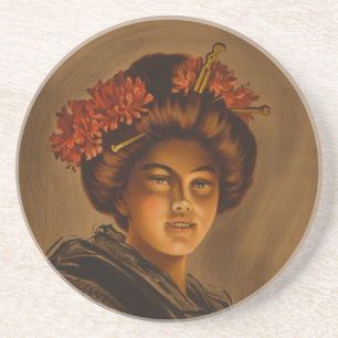 Karama: Japanese Romance Geisha Actress Coaster