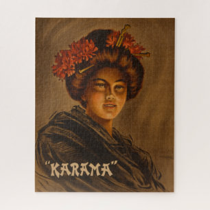 Karama: Japanese Romance Geisha Actress Jigsaw Puzzle
