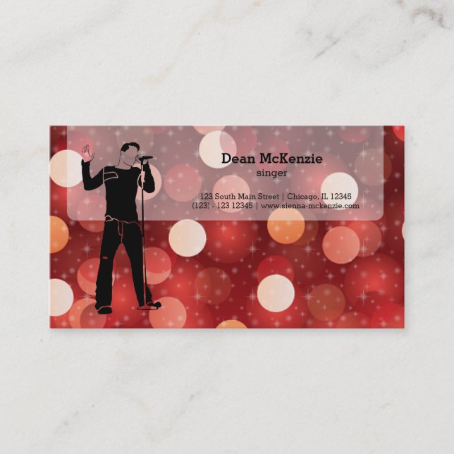 Karaoke Business Card (Front)