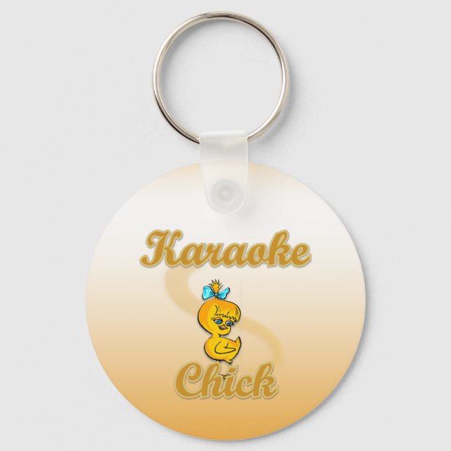Karaoke Chick Key Ring (Front)