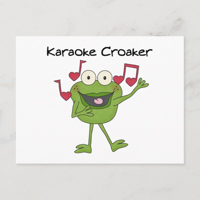 Karaoke Croaker Postcard (Front)