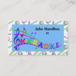 Karaoke DJ Business Card