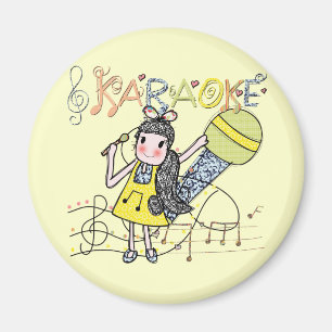Karaoke Girl Magnet