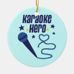 Karaoke Hero Ceramic Tree Decoration
