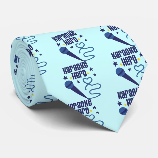 Karaoke Hero Tie (Rolled)