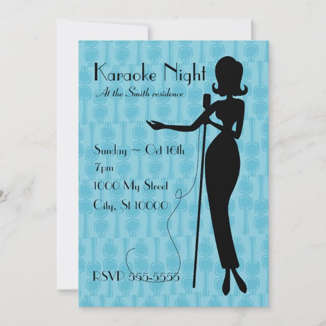 Karaoke Invitation (Front)