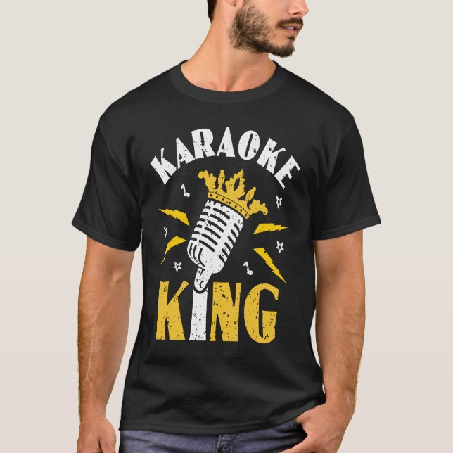 Karaoke King Karaoke Party Musician Singer T-Shirt (Front)
