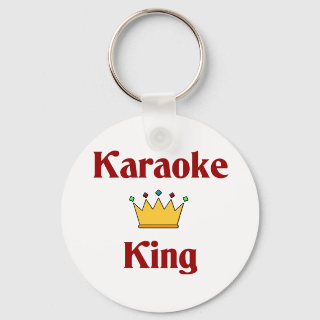 Karaoke King Key Ring (Front)