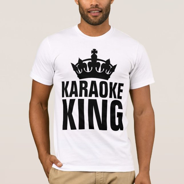 KARAOKE KING T-Shirts Tees (Front)