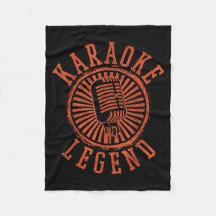 Karaoke Legend - Singing Microphone Party Singer G Fleece Blanket